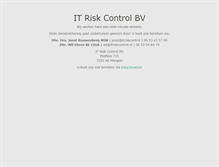 Tablet Screenshot of itriskcontrol.nl
